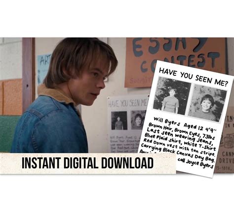 Missing Poster of Will Byers