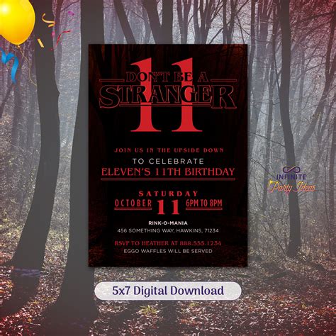 Stranger Things Party Invitation Template Gallery 10