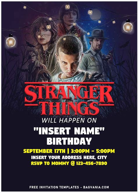 Stranger Things Party Invitation Template Gallery 7