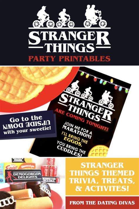 Stranger Things party printables