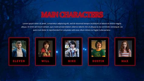 Image of Stranger Things script template