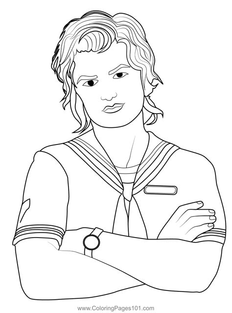 Steve Harrington coloring page