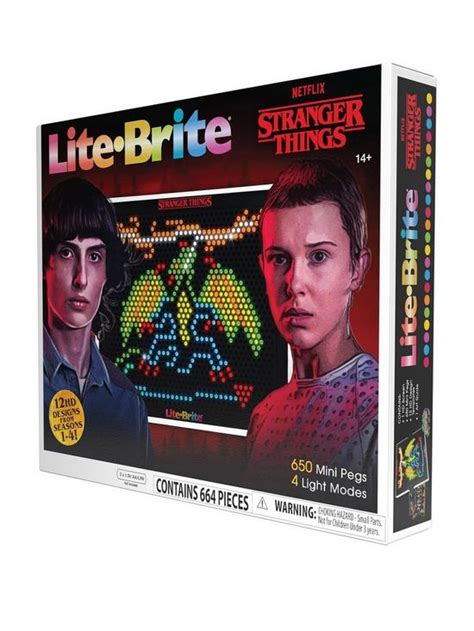 Stranger Things Lite-Brite template