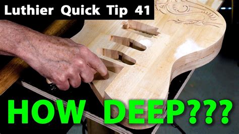 Strat Neck Pocket Depth Adjustment