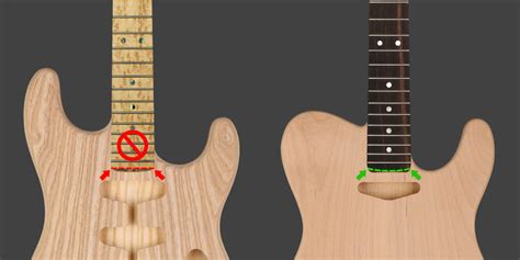 Strat Neck Pocket Template Variation