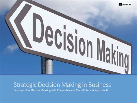 Strategic Decision-Making