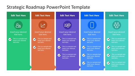 Strategic planning roadmap template for PowerPoint