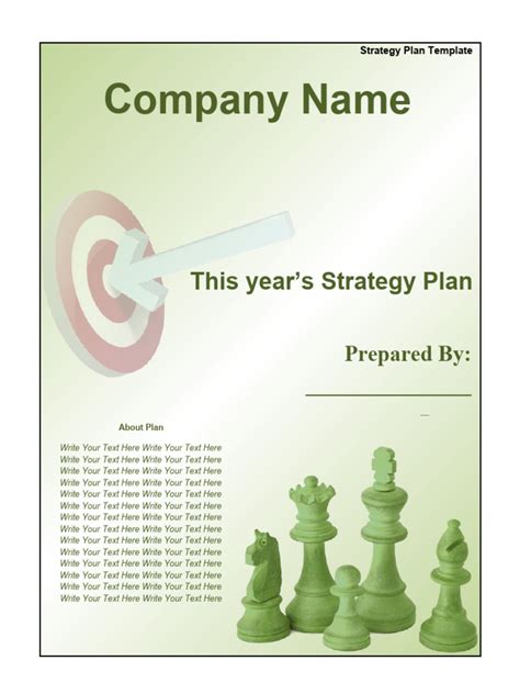 Free strategy PowerPoint template