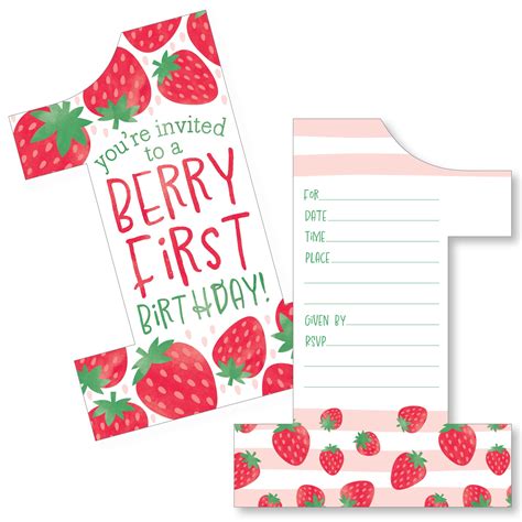 Strawberry invitation wording