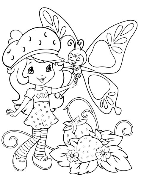 Strawberry Shortcake Coloring Pages for Boys