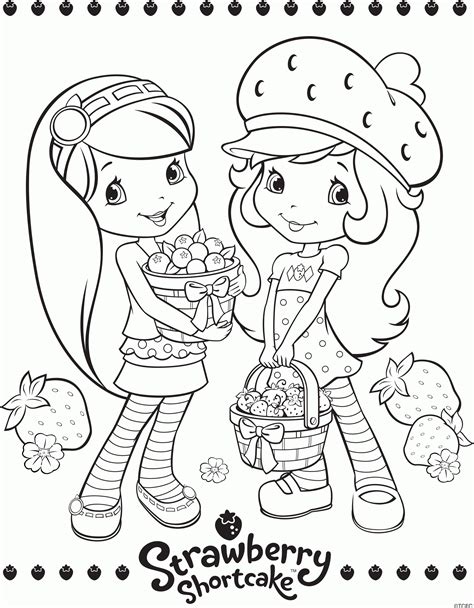 Strawberry Shortcake coloring pages printable for toddlers