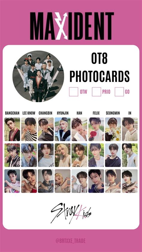 Stray Kids Photocard Template 1