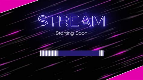 Stream Starting Soon Animated Template Design Elements