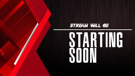 Stream Starting Soon Animated Template 4