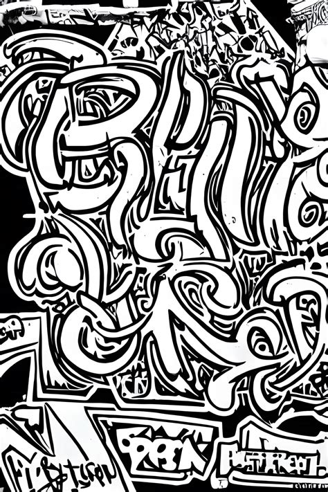 Street Art Graffiti Coloring Pages Image 1