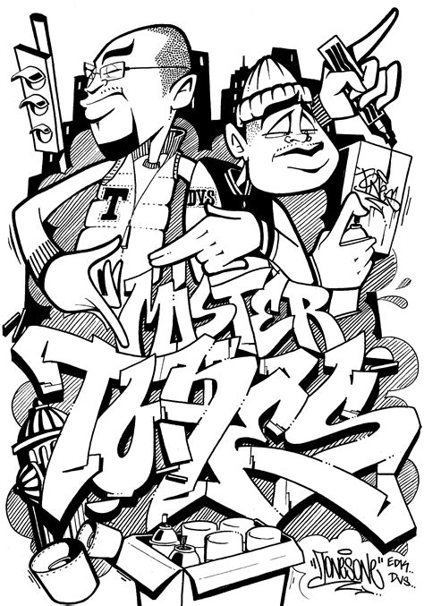 Street Art Graffiti Coloring Pages Image 3