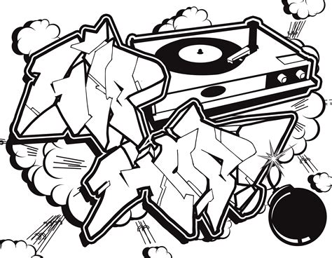 Street Art Graffiti Coloring Pages Image 4