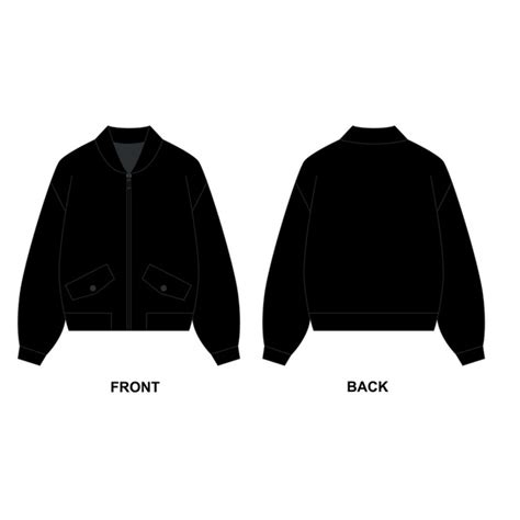 Streetwear Bomber Jacket Template Example