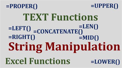 String Manipulation Formulas in Excel