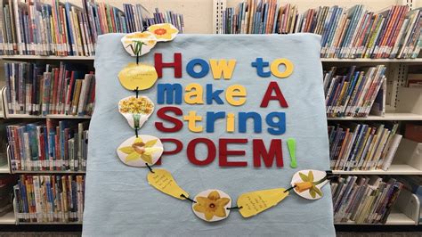 A string poem with inspiring words