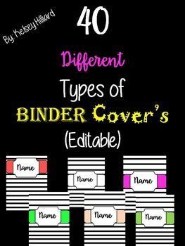 Stripe Binder Cover