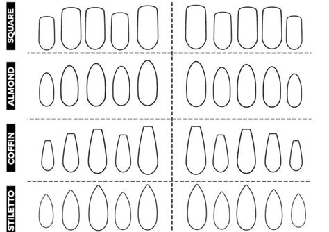 Striped nail template