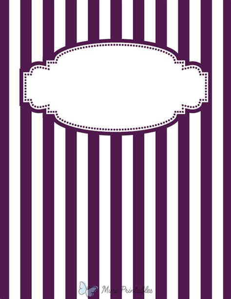 Striped pattern binder cover