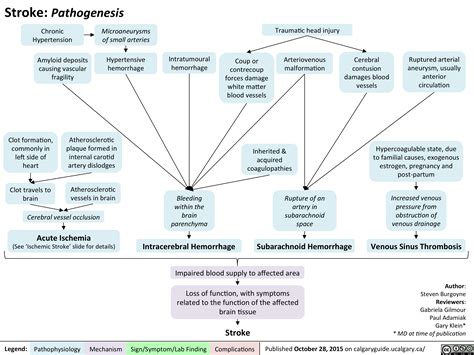 Stroke Pathophysiology Concept Map