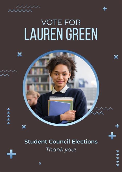 Student council poster template resources