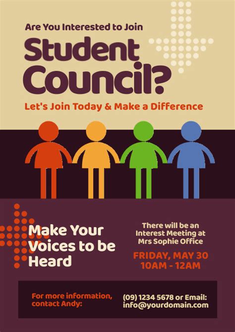 Student council poster templates pdf