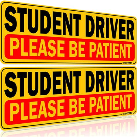 Student Driver Magnetic Signs