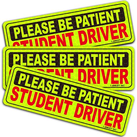 Student Driver Magnetic Signs