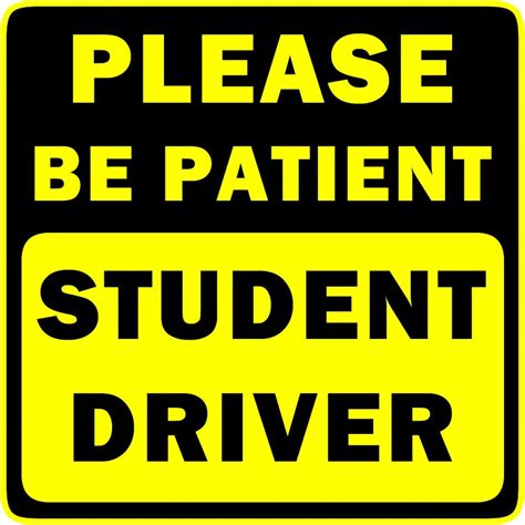 Student Driver Sign Designs