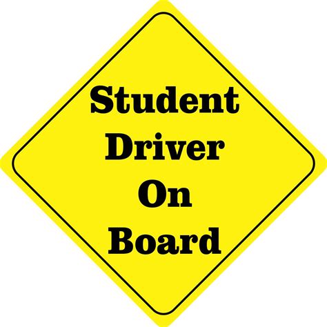 Student Driver Sign Ideas