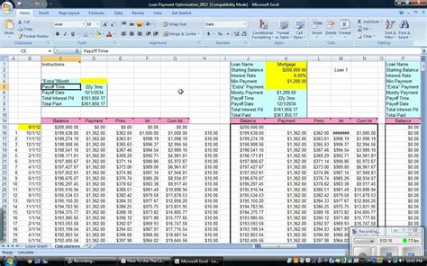 Student Loan Payoff Calculator Excel Template Template