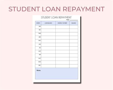 Student Loan Repayment Tracker