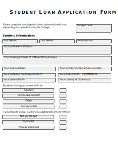 Student Loan Template 3