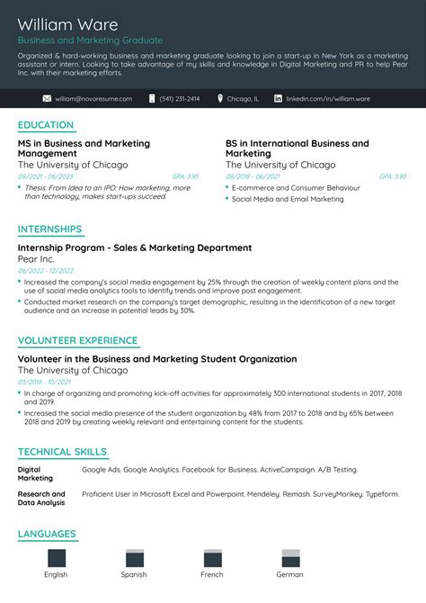 Student Resume Template