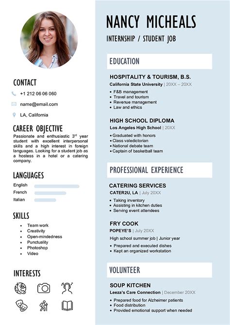 Student Resume Template