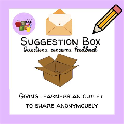 Student Suggestion Box Template