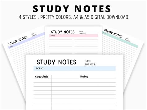 Study Notes Template