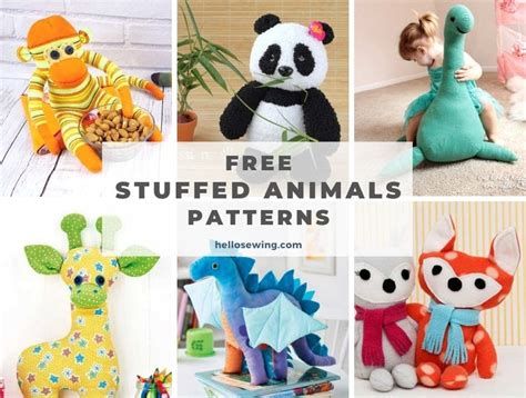 Stuffed animal patterns for kids