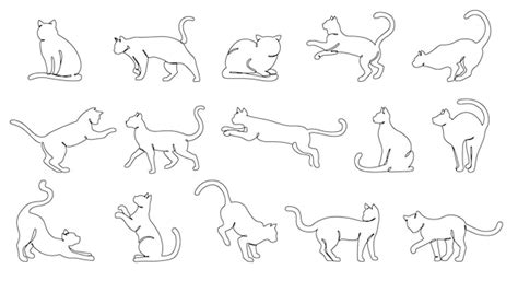 Stylized feline outline