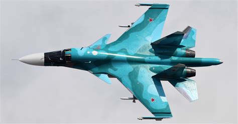 Su-34 Fighter Jet in flight