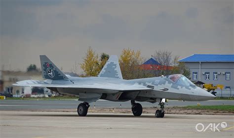 Su-57 Felon in flight