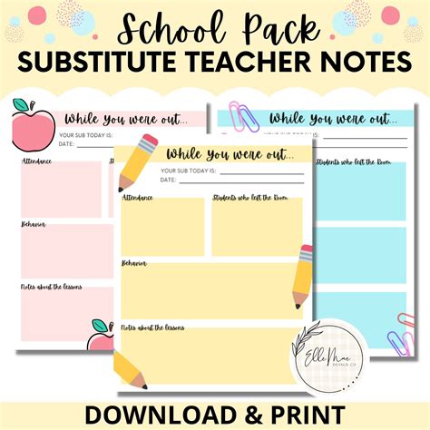 Sub Notes Template 5