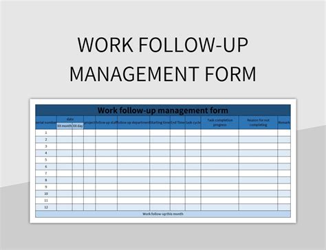 Subitem Template Follow-up Tasks