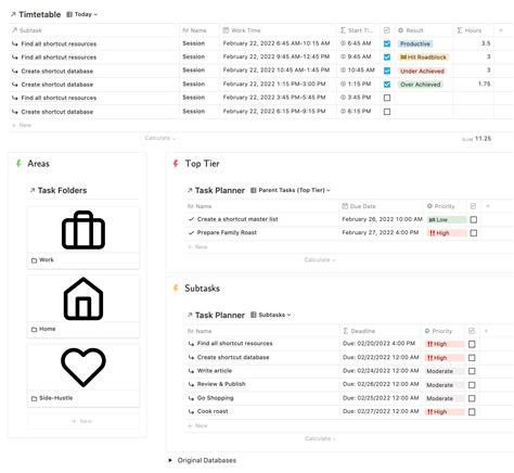 Subitem Template Project Management