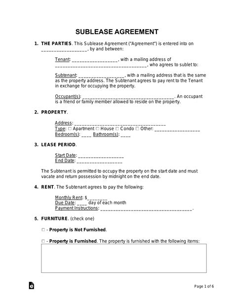 A sample rent and payment terms clause