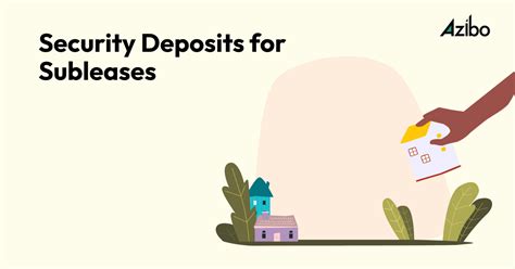 A sample security deposit clause